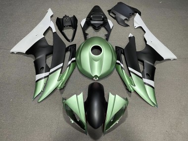 2008-2016 Noir Mat & Vert Yamaha R6 Carénage Moto