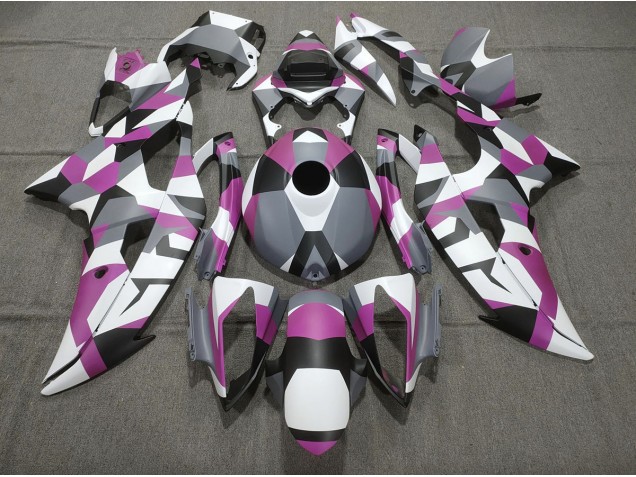 2008-2016 Rose Camo Uni Yamaha R6 Carénage Moto 2008-2016 Rose Camo Uni Yamaha R6 Carénage Moto