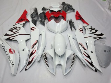 2008-2016 Speciale Fiamma Rosso Yamaha R6 Carénage Moto