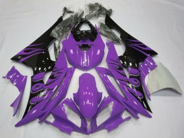 2008-2016 Style Violet Flamme Yamaha R6 Carénage Moto