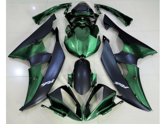 2008-2016 Vert Forêt & Noir Mat Yamaha R6 Carénage Moto 2008-2016 Vert Forêt & Noir Mat Yamaha R6 Carénage Moto