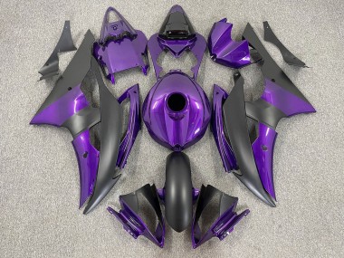 2008-2016 Violet & Noir Mat Yamaha R6 Carénage Moto