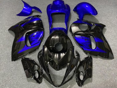 2008-2020 Noir Brillant & Bleu Profond Suzuki GSXR 1300 Carénage Moto