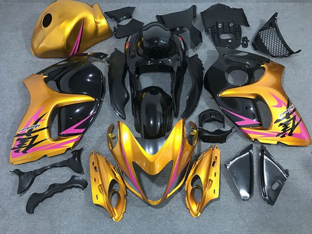 2008-2020 Or Brillant Avec Noir Suzuki GSXR 1300 Carénage Moto 2008-2020 Or Brillant Avec Noir Suzuki GSXR 1300 Carénage Moto