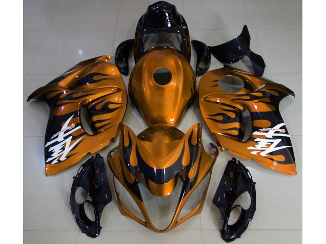 2008-2020 Orange Brillant & Noir Suzuki GSXR 1300 Carénage Moto 2008-2020 Orange Brillant & Noir Suzuki GSXR 1300 Carénage Moto