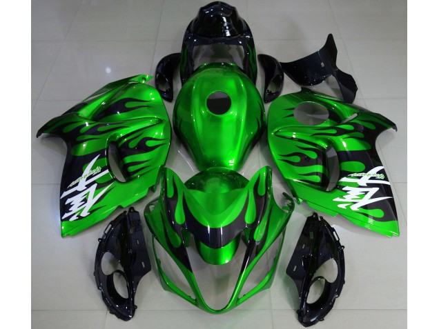 2008-2020 Vert Brillant & Noir Suzuki GSXR 1300 Carénage Moto 2008-2020 Vert Brillant & Noir Suzuki GSXR 1300 Carénage Moto