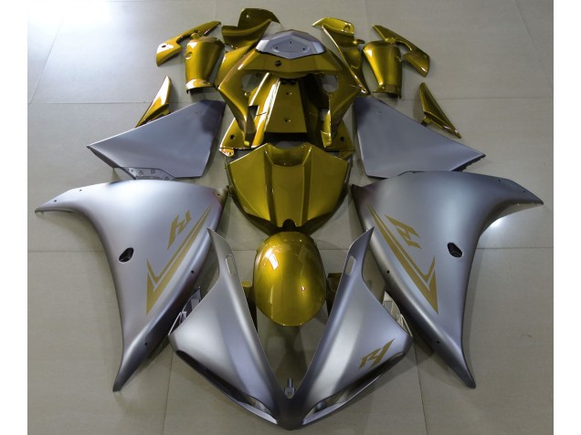 2009-2011 Argent Mat & Or Yamaha R1 Carénage Moto