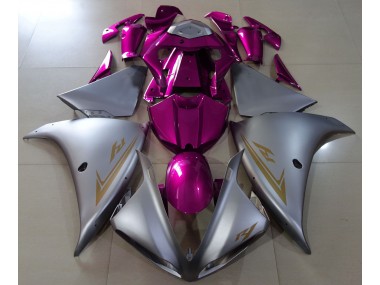 2009-2011 Argent Mat & Rose Yamaha R1 Carénage Moto