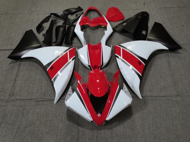 2009-2011 Rouge Blanc Yamaha R1 Carénage Moto