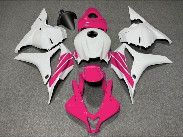 2009-2012 Bande Latérale Rose & Blanche Honda CBR600RR Carénage Moto 2009-2012 Bande Latérale Rose & Blanche Honda CBR600RR Carénage Moto