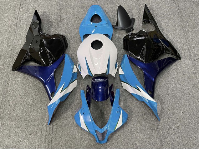 2009-2012 Bleu Clair & Blanc Honda CBR600RR Carénage Moto 2009-2012 Bleu Clair & Blanc Honda CBR600RR Carénage Moto
