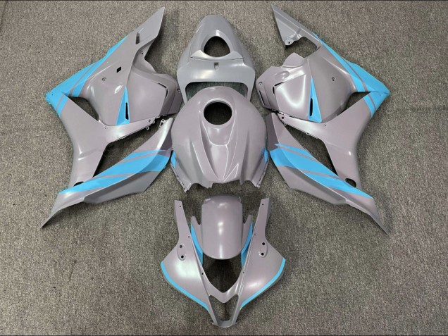 2009-2012 Nardo Gris & Bleu Clair Honda CBR600RR Carénage Moto 2009-2012 Nardo Gris & Bleu Clair Honda CBR600RR Carénage Moto