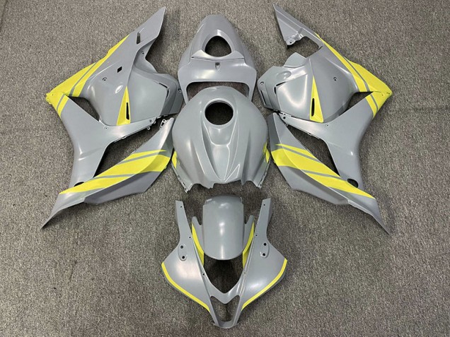 2009-2012 Nardo Gris & Jaune Honda CBR600RR Carénage Moto 2009-2012 Nardo Gris & Jaune Honda CBR600RR Carénage Moto
