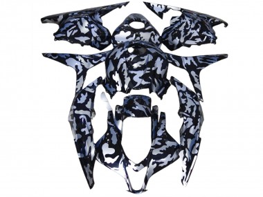 2009-2012 Neige Argentée Camo Honda CBR600RR Carénage Moto