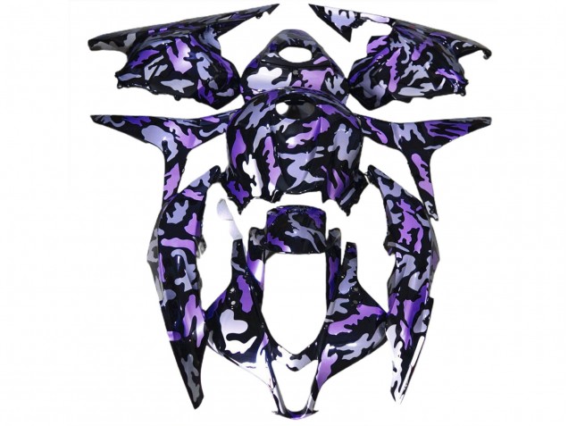 2009-2012 Neige Violette Camo Honda CBR600RR Carénage Moto