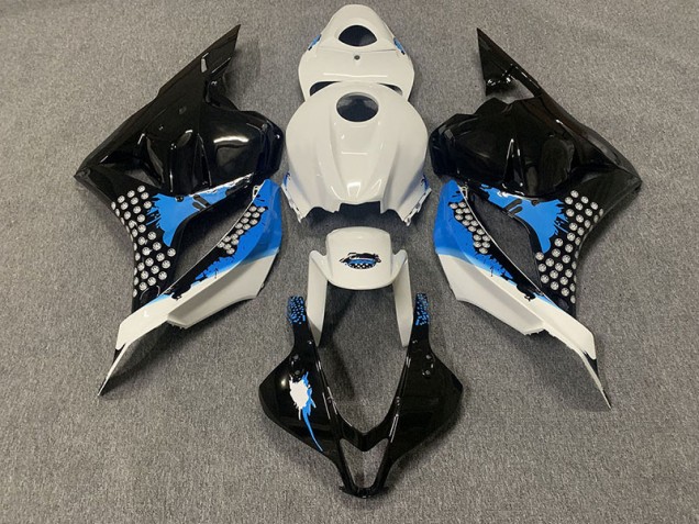2009-2012 Noir Bleu & Blanc Honda CBR600RR Carénage Moto 2009-2012 Noir Bleu & Blanc Honda CBR600RR Carénage Moto