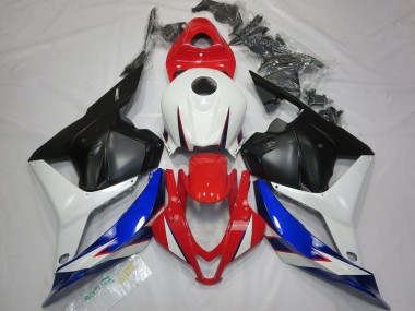 2009-2012 OEM Style Noir Blanc Rouge & Bleu Honda CBR600RR Carénage Moto