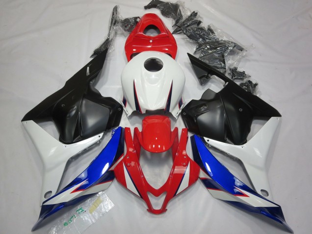 2009-2012 OEM Style Noir Blanc Rouge & Bleu Honda CBR600RR Carénage Moto 2009-2012 OEM Style Noir Blanc Rouge & Bleu Honda CBR600RR Carénage Moto