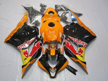 2009-2012 Orange Rouge Taureau Honda CBR600RR Carénage Moto
