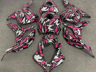 2009-2012 Rose & Argent Camo Honda CBR600RR Carénage Moto