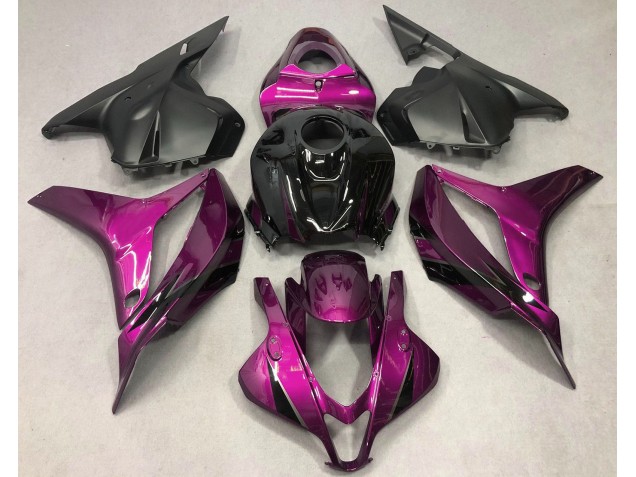 2009-2012 Rose Foncé Avec Du Noir Honda CBR600RR Carénage Moto 2009-2012 Rose Foncé Avec Du Noir Honda CBR600RR Carénage Moto