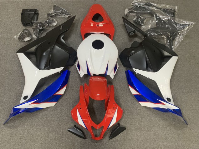 2009-2012 Rouge Brillant Bleu & Blanc Honda CBR600RR Carénage Moto 2009-2012 Rouge Brillant Bleu & Blanc Honda CBR600RR Carénage Moto