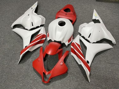 2009-2012 Rouge Mat / Blanc Honda CBR600RR Carénage Moto