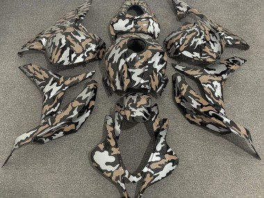 2009-2012 Tan & Argent Camo Honda CBR600RR Carénage Moto
