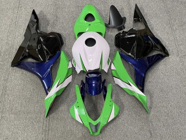 2009-2012 Vert & Blanc Honda CBR600RR Carénage Moto