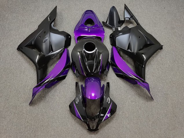 2009-2012 Violet Brillant & Noir Honda CBR600RR Carénage Moto 2009-2012 Violet Brillant & Noir Honda CBR600RR Carénage Moto