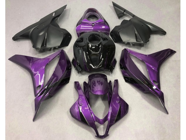 2009-2012 Violet Profond Avec Du Noir Honda CBR600RR Carénage Moto