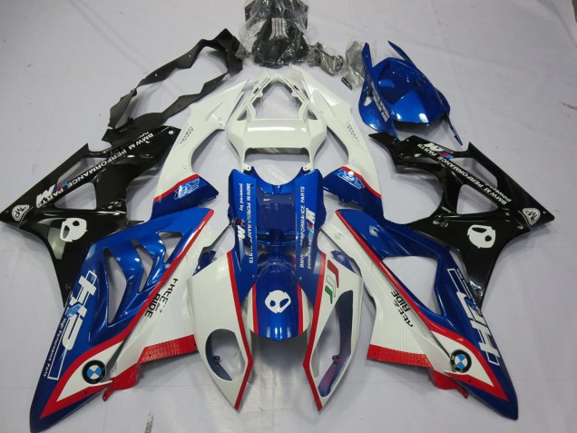 2009-2014 Alien Bleu & Blanc BMW S1000RR Carénage Moto