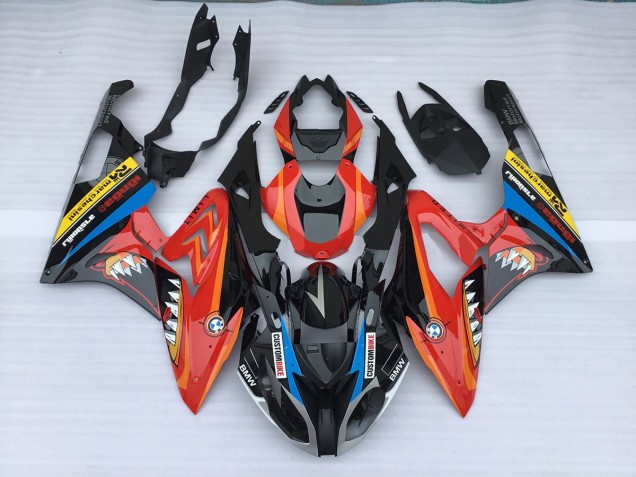 2009-2014 Alien Bleu & Blanc BMW S1000RR Carénage Moto