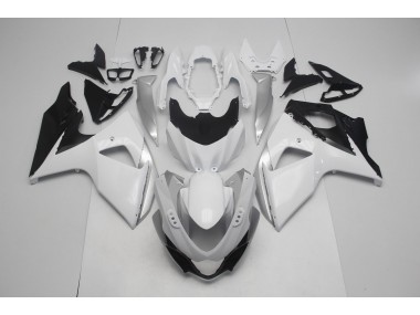 2009-2016 Blanc Brillant & Argent Suzuki GSXR 1000 Carénage Moto