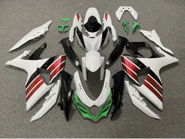 2009-2016 Blanc Brillant Rouge Noir & Vert Suzuki GSXR 1000 Carénage Moto