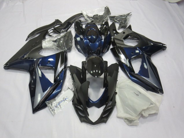 2009-2016 Bleu Argent & Noir Suzuki GSXR 1000 Carénage Moto 2009-2016 Bleu Argent & Noir Suzuki GSXR 1000 Carénage Moto