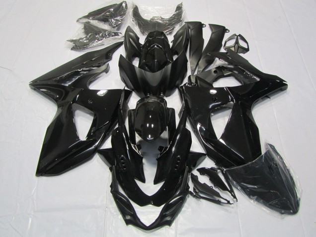 2009-2016 Noir Brillant Suzuki GSXR 1000 Carénage Moto 2009-2016 Noir Brillant Suzuki GSXR 1000 Carénage Moto
