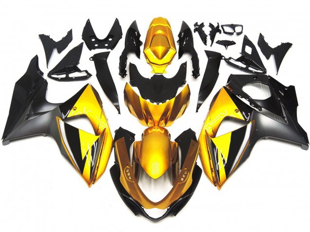 2009-2016 Or & Gris OEM Style Personnalisé Suzuki GSXR 1000 Carénage Moto 2009-2016 Or & Gris OEM Style Personnalisé Suzuki GSXR 1000 Carénage Moto