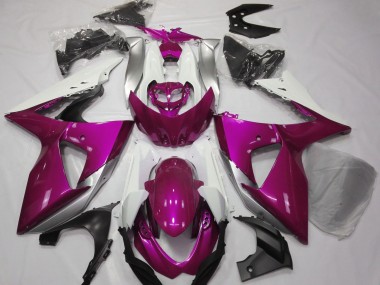 2009-2016 Rose Brillant & Blanc Suzuki GSXR 1000 Carénage Moto