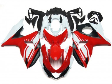 2009-2016 Rouge Brillant Avec Style Noir Suzuki GSXR 1000 Carénage Moto