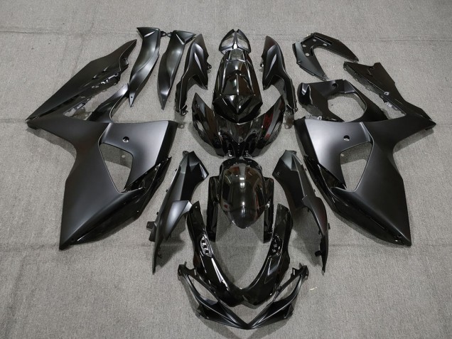 2009-2016 Style Noir Brillant & Mat Suzuki GSXR 1000 Carénage Moto 2009-2016 Style Noir Brillant & Mat Suzuki GSXR 1000 Carénage Moto