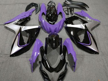 2009-2016 Violet Argent & Noir Suzuki GSXR 1000 Carénage Moto
