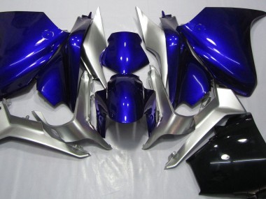 2010-2013 Bleu Profond & Argent Honda VFR1200 Carénage Moto