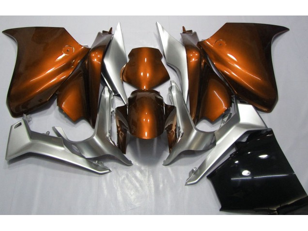 2010-2013 Orange & Argent Honda VFR1200 Carénage Moto 2010-2013 Orange & Argent Honda VFR1200 Carénage Moto
