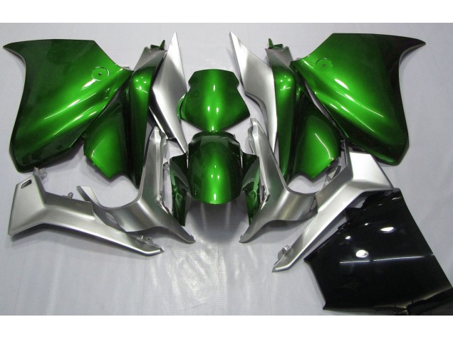 2010-2013 Vert Foncé & Argent Honda VFR1200 Carénage Moto