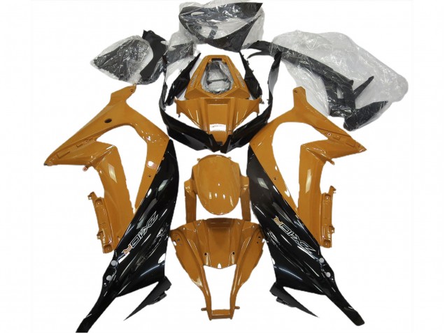 2011-2015 Orange Brillant & Noir Kawasaki ZX10R Carénage Moto