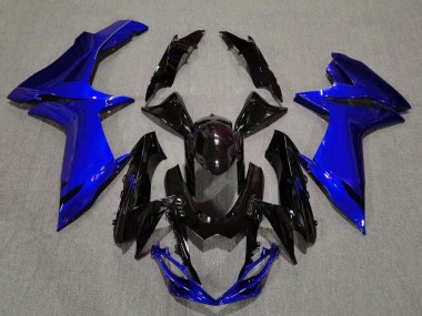 2011-2024 Noir Brillant & Bleu Aqua Suzuki GSXR 600-750 Carénage Moto