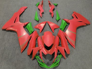 2011-2024 Pamplemousse Mat Rouge & Vert Suzuki GSXR 600-750 Carénage Moto