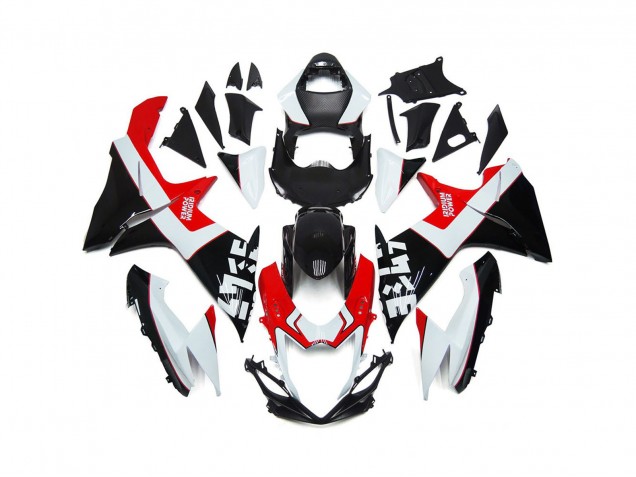 2011-2024 Rouge & Noir Personnalisés Avec Logos Suzuki GSXR 600-750 Carénage Moto 2011-2024 Rouge & Noir Personnalisés Avec Logos Suzuki GSXR 600-750 Carénage Moto