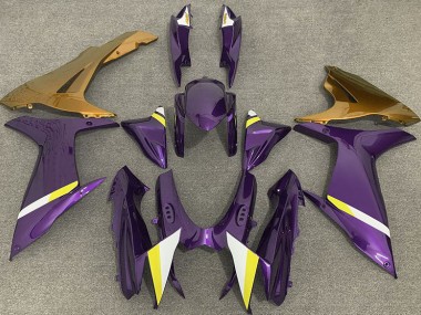 2011-2024 Violet Brillant & Or Suzuki GSXR 600-750 Carénage Moto